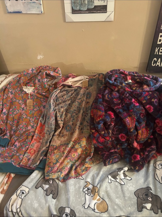 NATURAL LIFE Jackets & Blazers - NATURAL LIFE Floral & Multicolor Teddy Jacket Trio - Pink, Purple, Brown